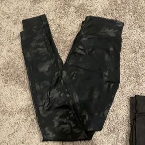 Spanx black camo leggings
